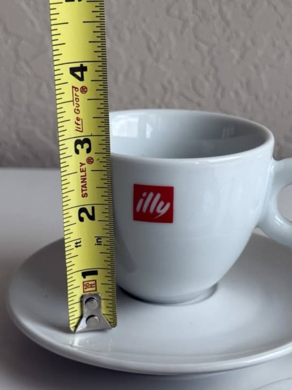 Vintage illy white porcelain espresso/cappucino cups set of 2 - Picture 4 of 6